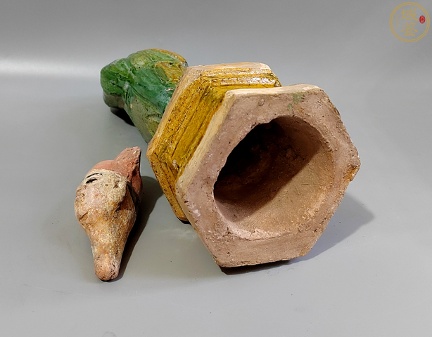 古玩陶瓷明三彩人物俑拍賣，當(dāng)前價(jià)格6600元