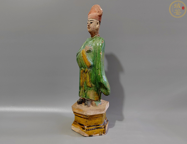 古玩陶瓷明三彩人物俑拍賣，當(dāng)前價(jià)格6600元