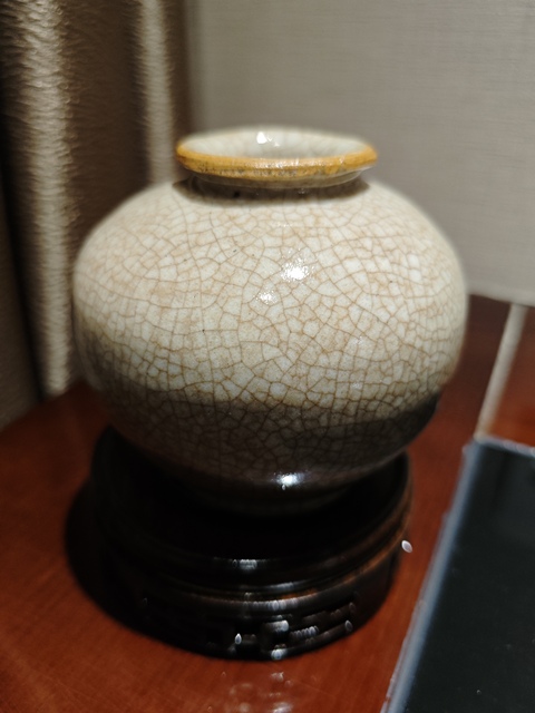 古玩陶瓷清早期 哥釉蘋果尊拍賣,當前價格2780元
