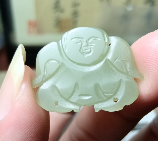古玩玉器清代和田玉雕“佛公帽花”拍賣,當(dāng)前價(jià)格1200元