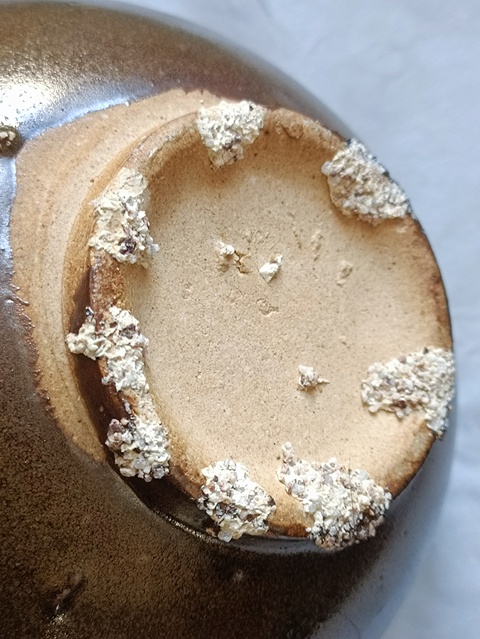 古玩陶瓷明代茶葉末釉碗拍賣，當前價格1980元