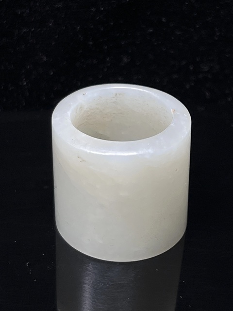古玩玉器清·和田白玉扳指拍賣,當前價格8888元