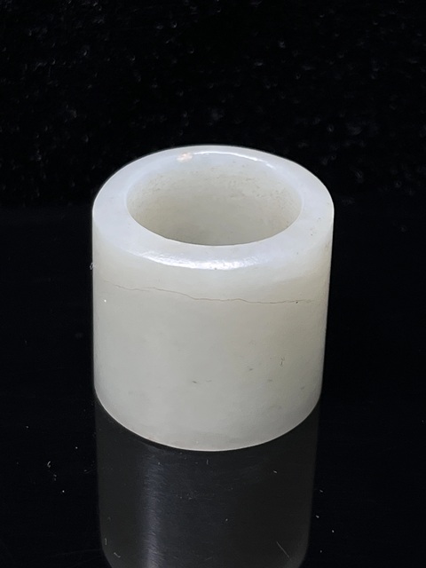 古玩玉器清·和田白玉扳指拍賣,當前價格8888元
