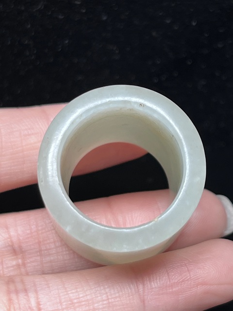 古玩玉器清·和田白玉扳指拍賣,當前價格8888元