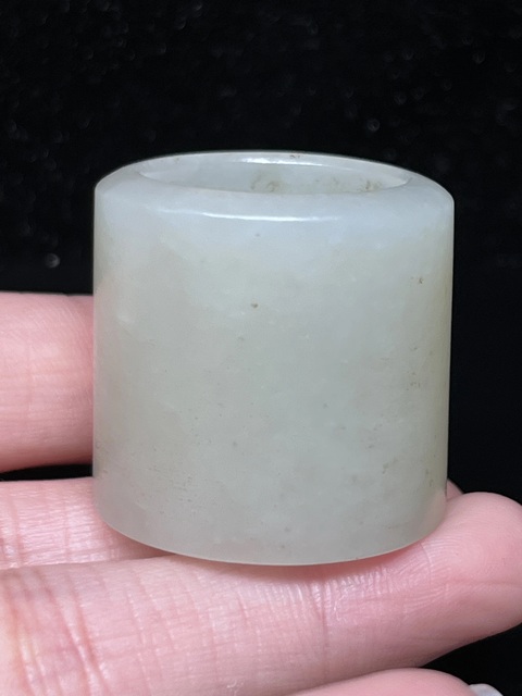 古玩玉器清·和田白玉扳指拍賣,當前價格8888元