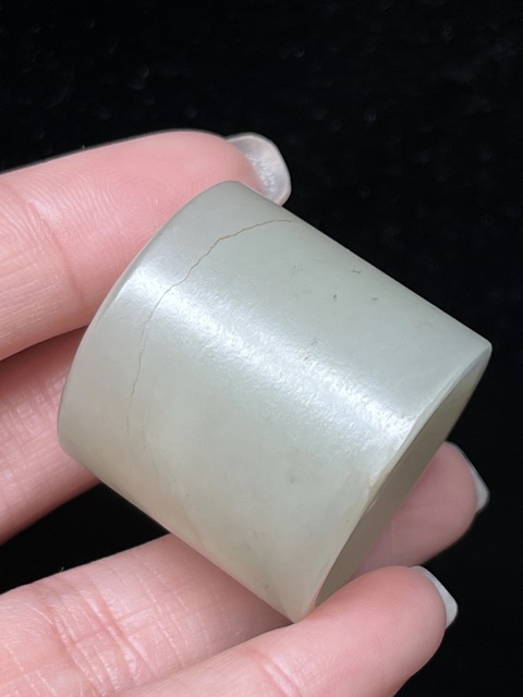 古玩玉器清·和田白玉扳指拍賣,當前價格8888元
