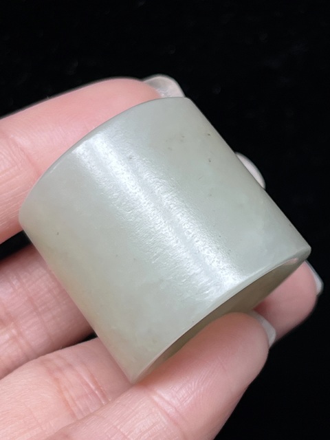 古玩玉器清·和田白玉扳指拍賣,當前價格8888元