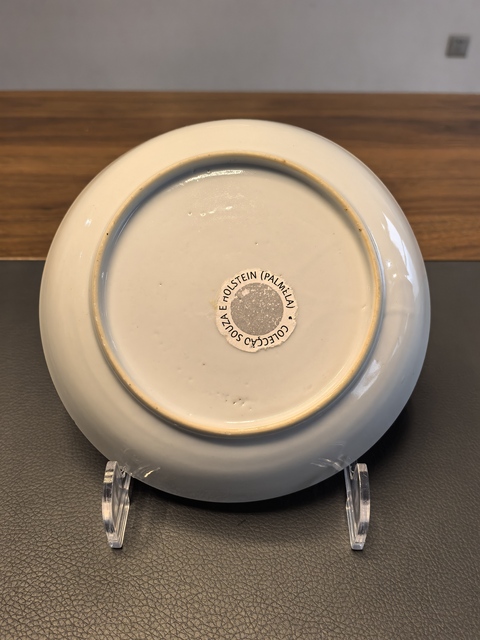 古玩陶瓷乾隆春宮墨彩礬紅西洋人物盤拍賣，當前價格1980元