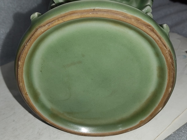 古玩陶瓷青釉花觚拍賣,當前價格388元