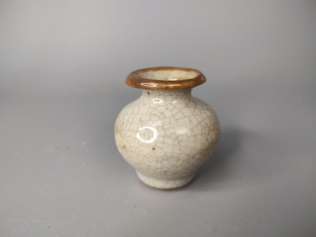 辰砂釉 三環花瓶  中国古玩 辰砂釉 三環花瓶 中国古玩