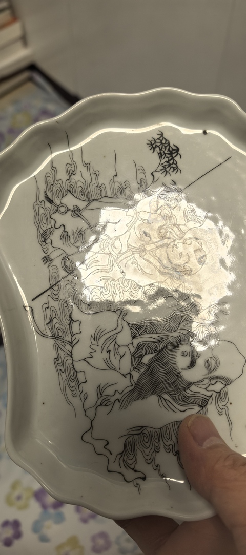 古玩陶瓷人物盤拍賣，當前價格2500元