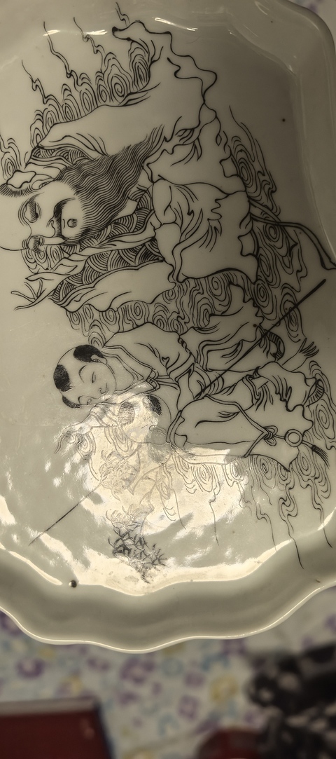 古玩陶瓷人物盤拍賣，當前價格2500元