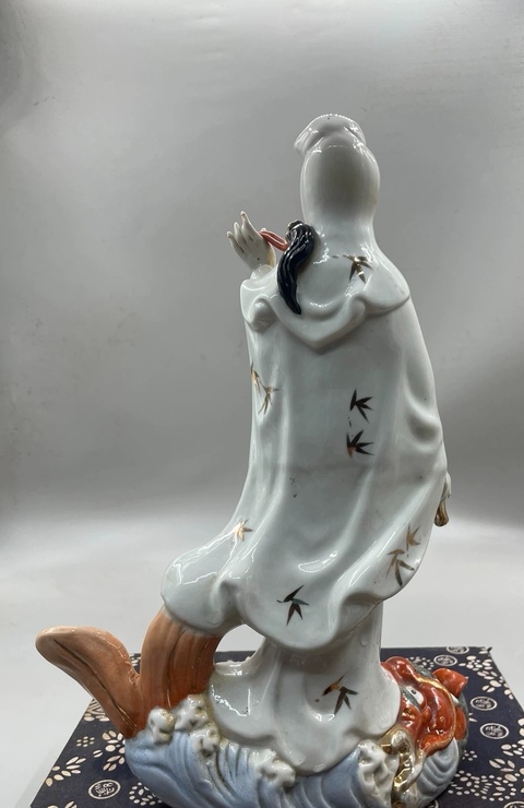 古玩陶瓷觀音塑像拍賣，當前價格750元