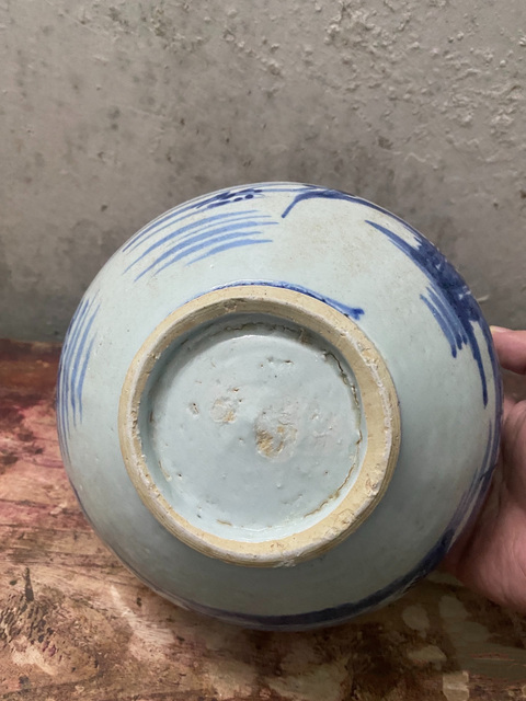 古玩陶瓷清中期青花山水香爐拍賣,當前價格650元