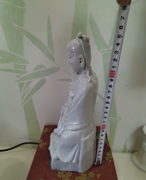 古玩陶瓷德化白瓷關(guān)公造像拍賣(mài),當(dāng)前價(jià)格1300元