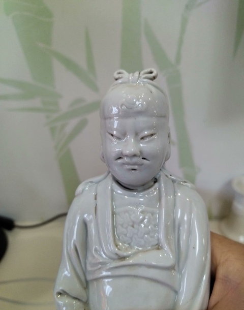 古玩陶瓷德化白瓷關(guān)公造像拍賣(mài),當(dāng)前價(jià)格1300元