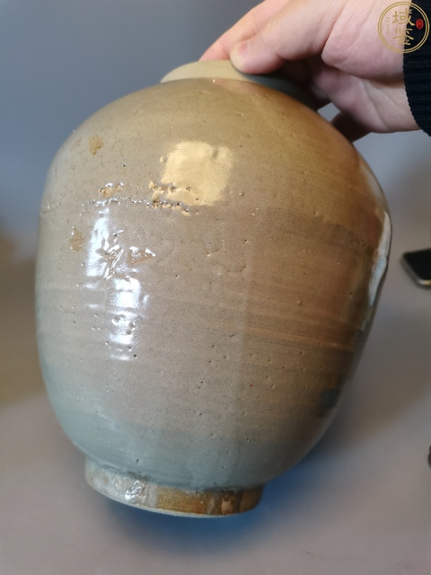古玩陶瓷元明時期龍泉青瓷茶葉罐拍賣,當(dāng)前價格490元