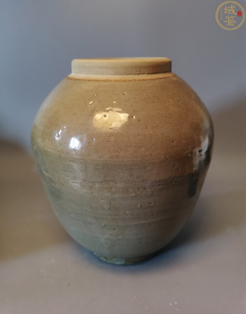 古玩陶瓷元明時期龍泉青瓷茶葉罐拍賣,當(dāng)前價格490元