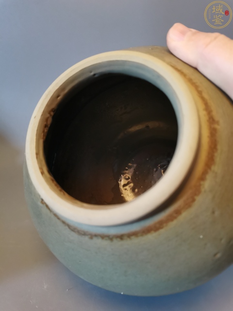 古玩陶瓷元明時期龍泉青瓷茶葉罐拍賣,當(dāng)前價格490元