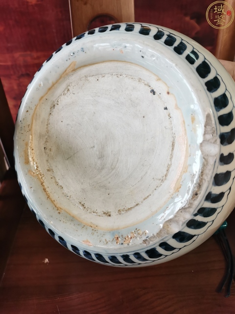 古玩陶瓷晚清民國青花魁星點斗卷缸拍賣,當前價格2390元