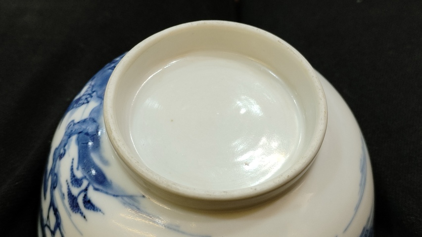 古玩陶瓷青花山水故事紋茶碗拍賣,當前價格2588元