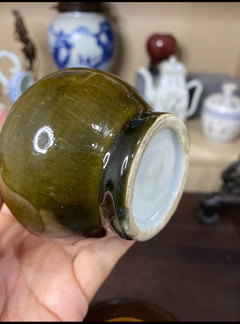 古玩陶瓷三陽開泰品種撇口天球瓶拍賣，當前價格12000元