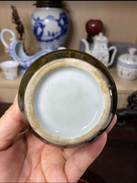 古玩陶瓷三陽開泰品種撇口天球瓶拍賣，當前價格12000元