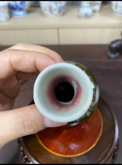古玩陶瓷三陽開泰品種撇口天球瓶拍賣，當前價格12000元