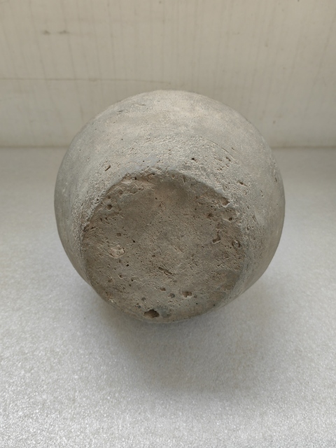 古玩陶瓷灰陶蒜頭瓶拍賣,當前價格1600元
