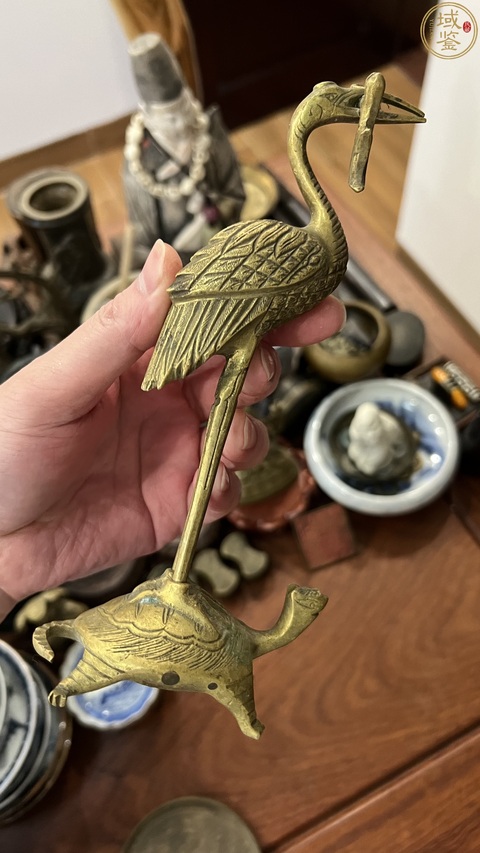 古玩雜項龜鶴齊壽擺件拍賣，當前價格299元