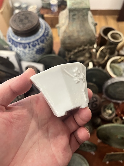 古玩陶瓷民國德化窯杯拍賣，當前價格299元