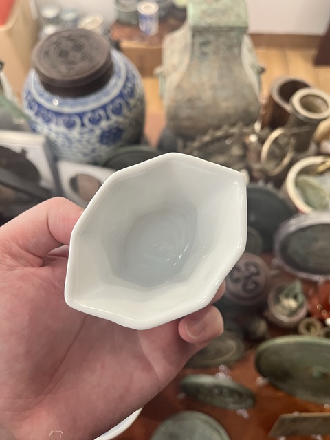 古玩陶瓷民國德化窯杯拍賣，當前價格299元