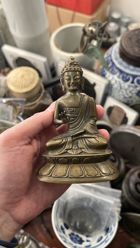 古玩雜項清代釋迦摩尼造像拍賣,當前價格4777元