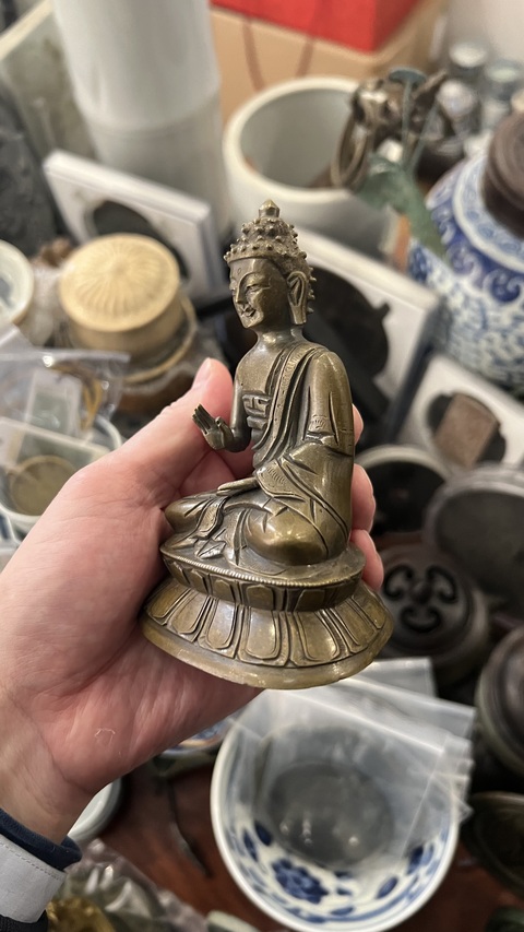 古玩雜項清代釋迦摩尼造像拍賣,當前價格4777元