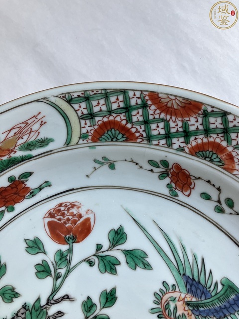 古玩陶瓷康雍鳳凰牡丹紋五彩描金盤一對拍賣,當前價格12000元