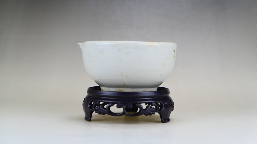 古玩陶瓷明末清初.白釉缽式茶器拍賣，當(dāng)前價(jià)格180元