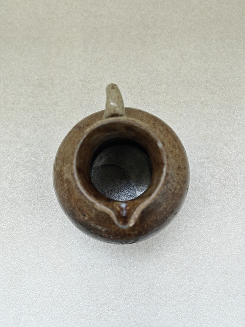 古玩陶瓷褐釉花澆拍賣，當前價格680元