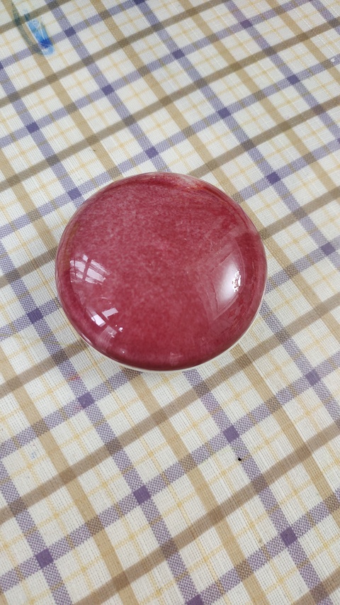 古玩陶瓷紅釉印泥盒拍賣(mài),當(dāng)前價(jià)格800元
