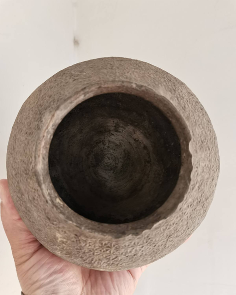 古玩陶瓷灰陶布紋罐拍賣,當(dāng)前價格1200元