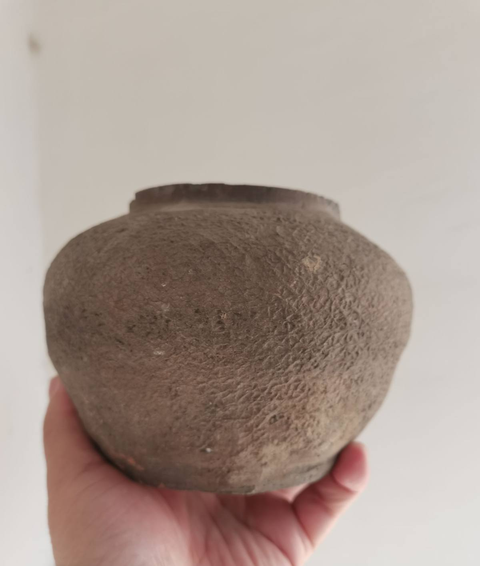 古玩陶瓷灰陶布紋罐拍賣,當(dāng)前價格1200元