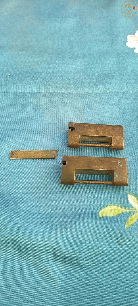 古玩銅器2把晚清民國時期銅鎖拍賣，當前價格398元
