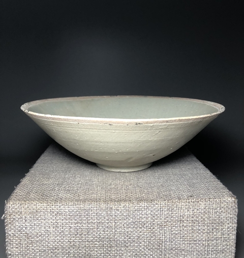 古玩陶瓷宋,景德鎮窯青白釉刻花斗笠碗拍賣,當前價格1600元