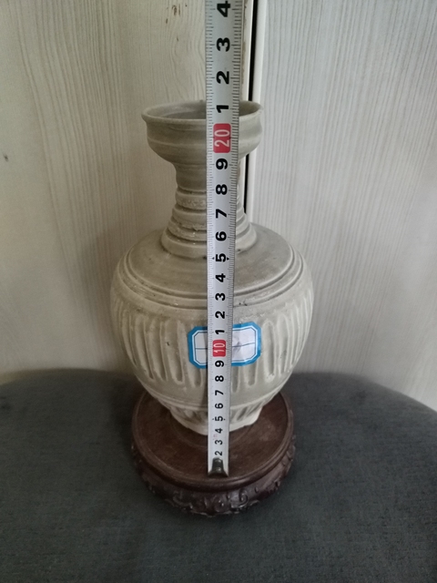 古玩陶瓷將樂窯剔花拿手樽拍賣，當前價格2998元