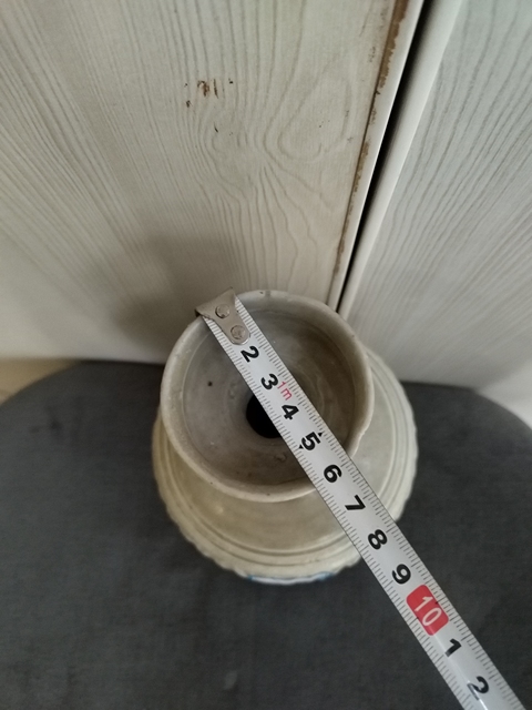 古玩陶瓷將樂窯剔花拿手樽拍賣，當前價格2998元