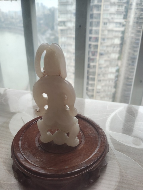 古玩玉器和田玉雕“仙人騎獸”拍賣，當(dāng)前價(jià)格480元