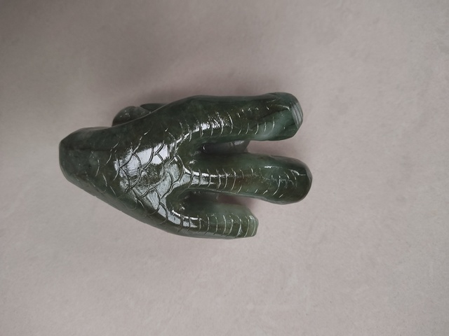 古玩玉器翡翠雕“福在眼前”擺件拍賣，當前價格1380元