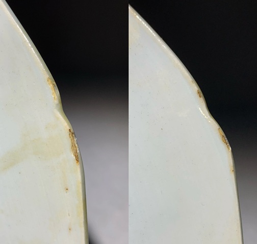 古玩陶瓷清代乾隆青花粉彩卷軸畫卷開光山水花卉紋八方盤拍賣，當前價格2600元