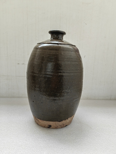 古玩陶瓷磁州窯茶葉末釉梅瓶拍賣,當(dāng)前價(jià)格298元