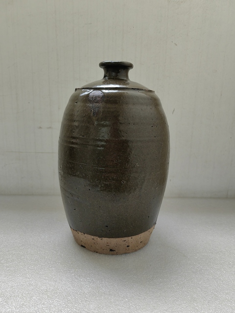 古玩陶瓷磁州窯茶葉末釉梅瓶拍賣,當(dāng)前價(jià)格298元