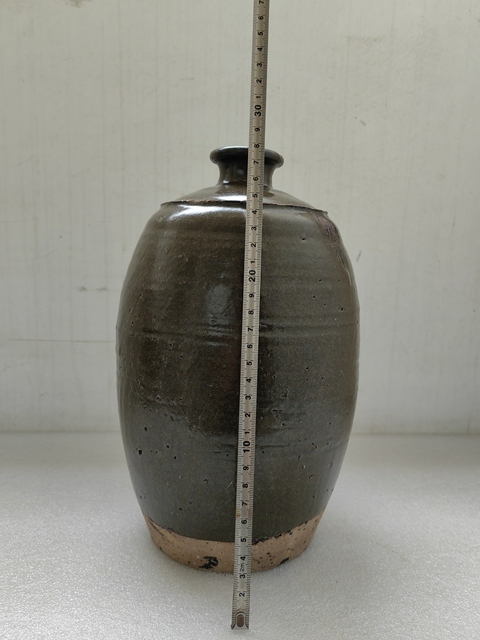 古玩陶瓷磁州窯茶葉末釉梅瓶拍賣,當(dāng)前價(jià)格298元